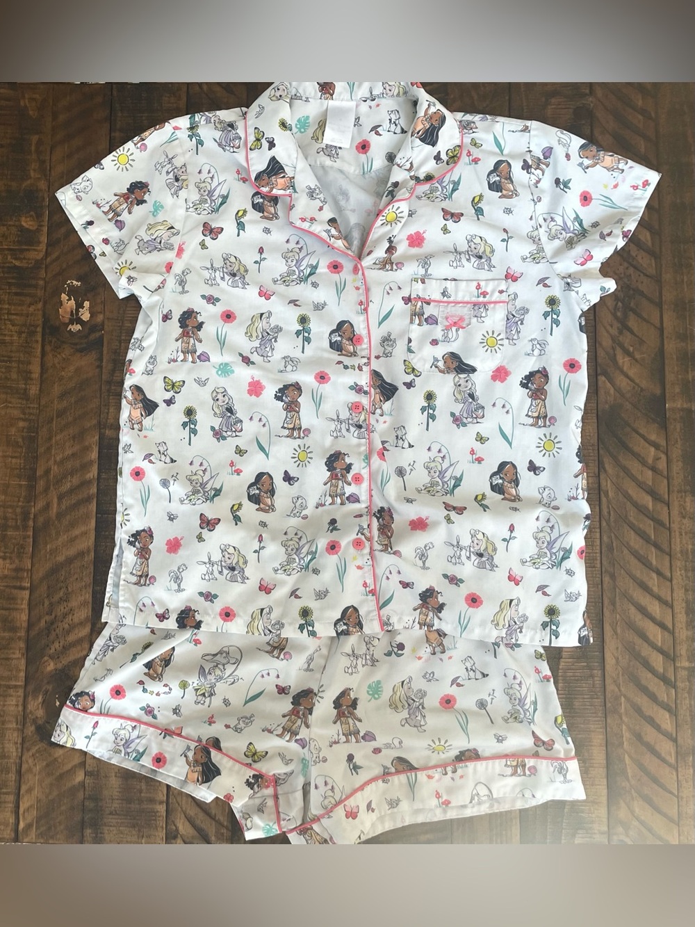 Disney Animators Collection Young Princesses 2-piece PJ Set - Women’s Size M